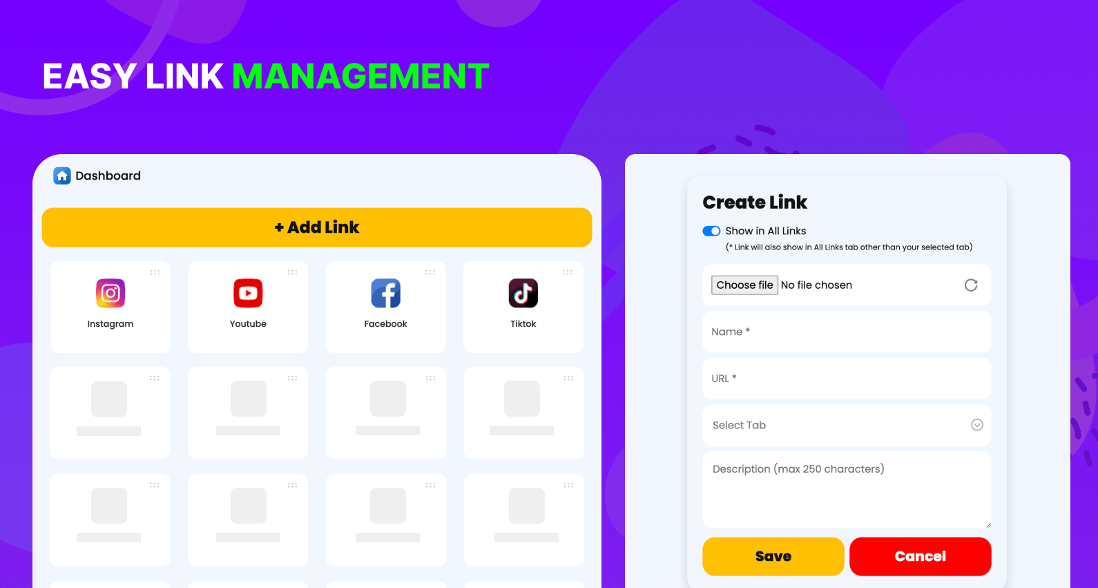 Easy Link Management  | LinkSpot Bio Link